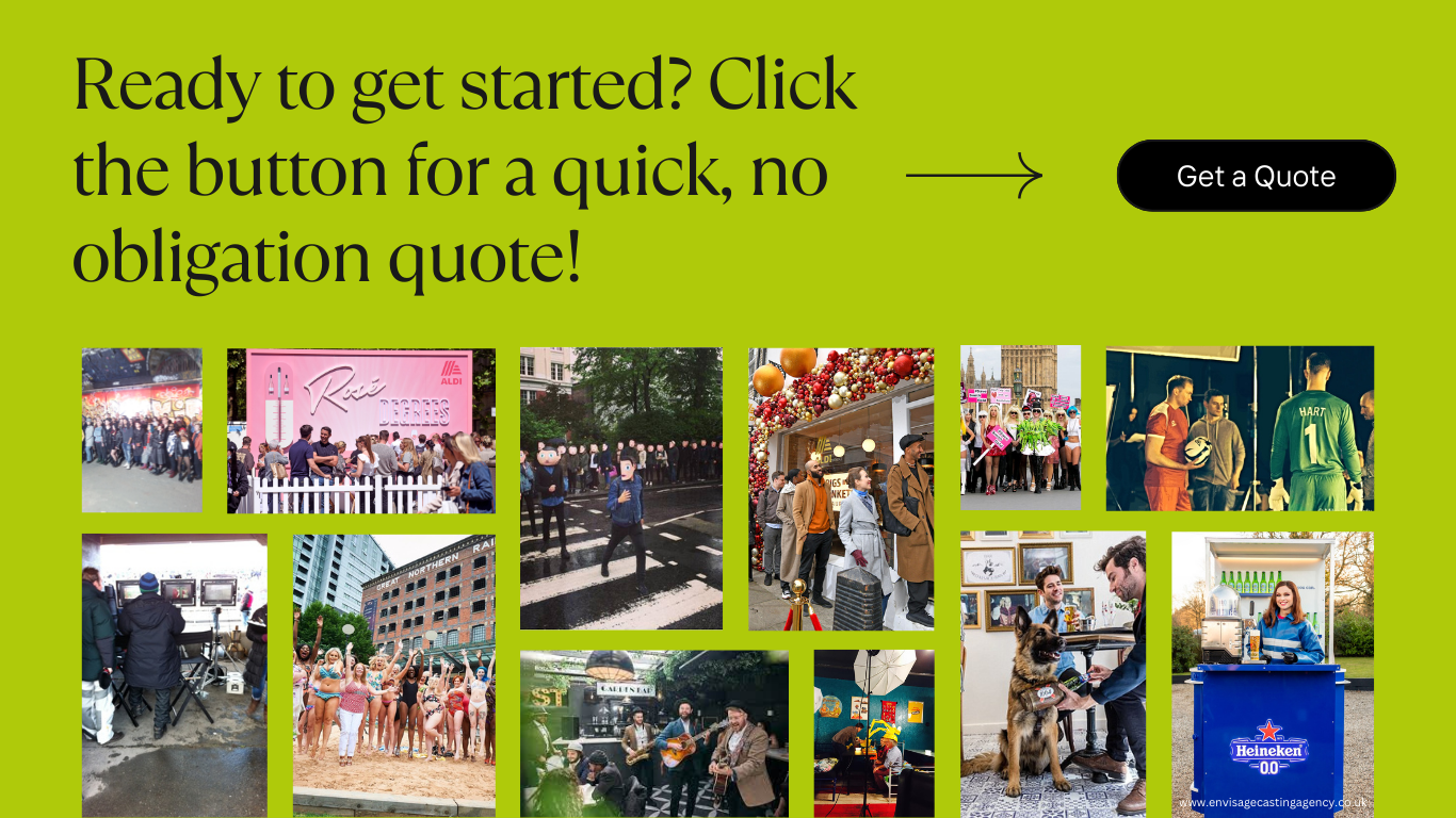 get a quote to hire actors, extras and crowds